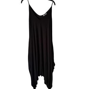 Canari Y2k Large Asymmetrical Hem Maxi Sleeveless Tank Pockets Jumper Festival
